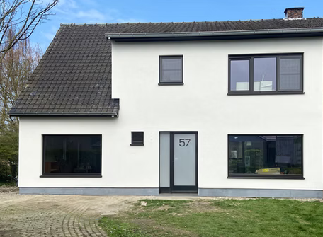 Vader en zoon van Nettoflex bij gevelwerk