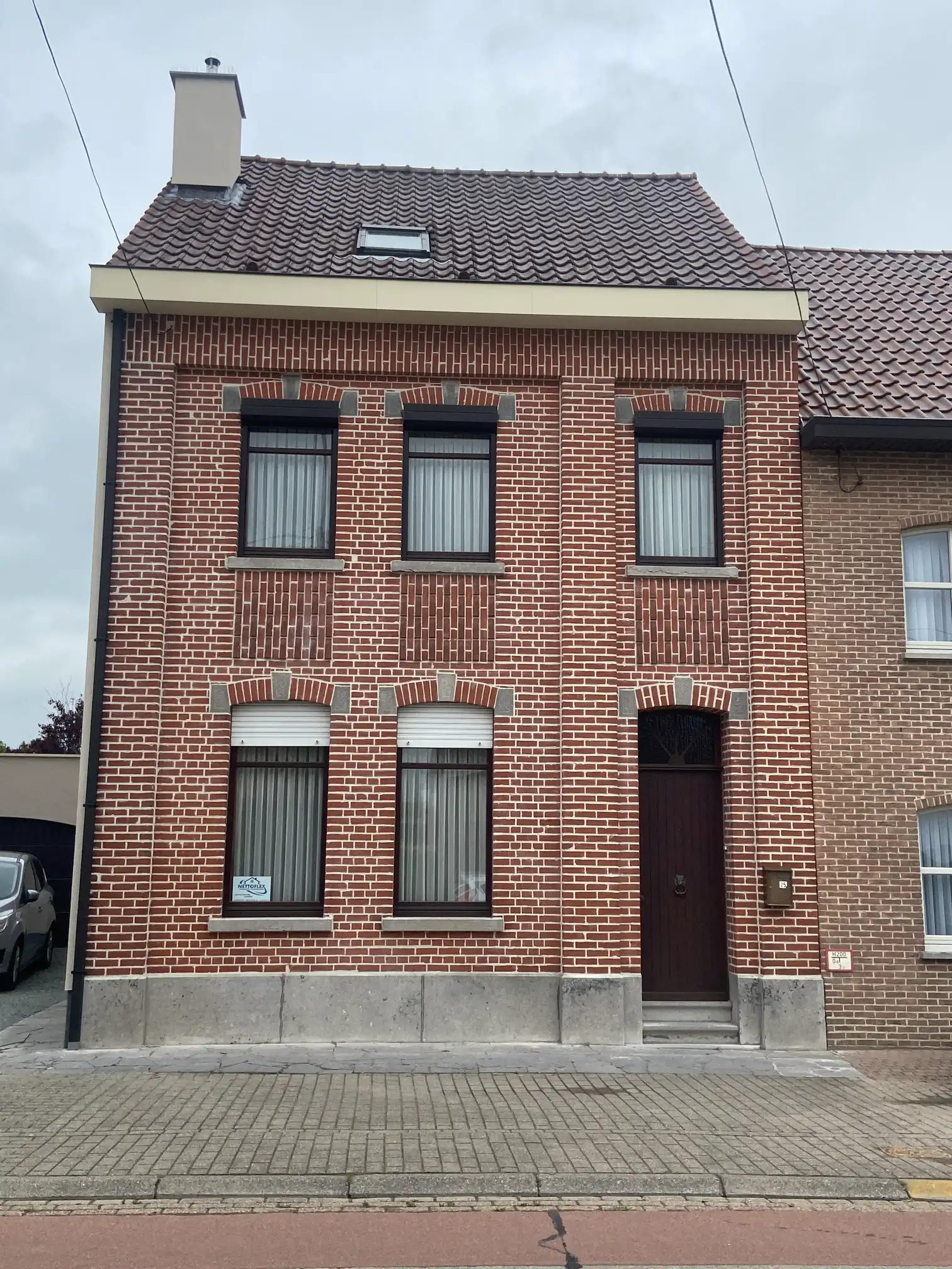 gevel zonder gevelbepleistering