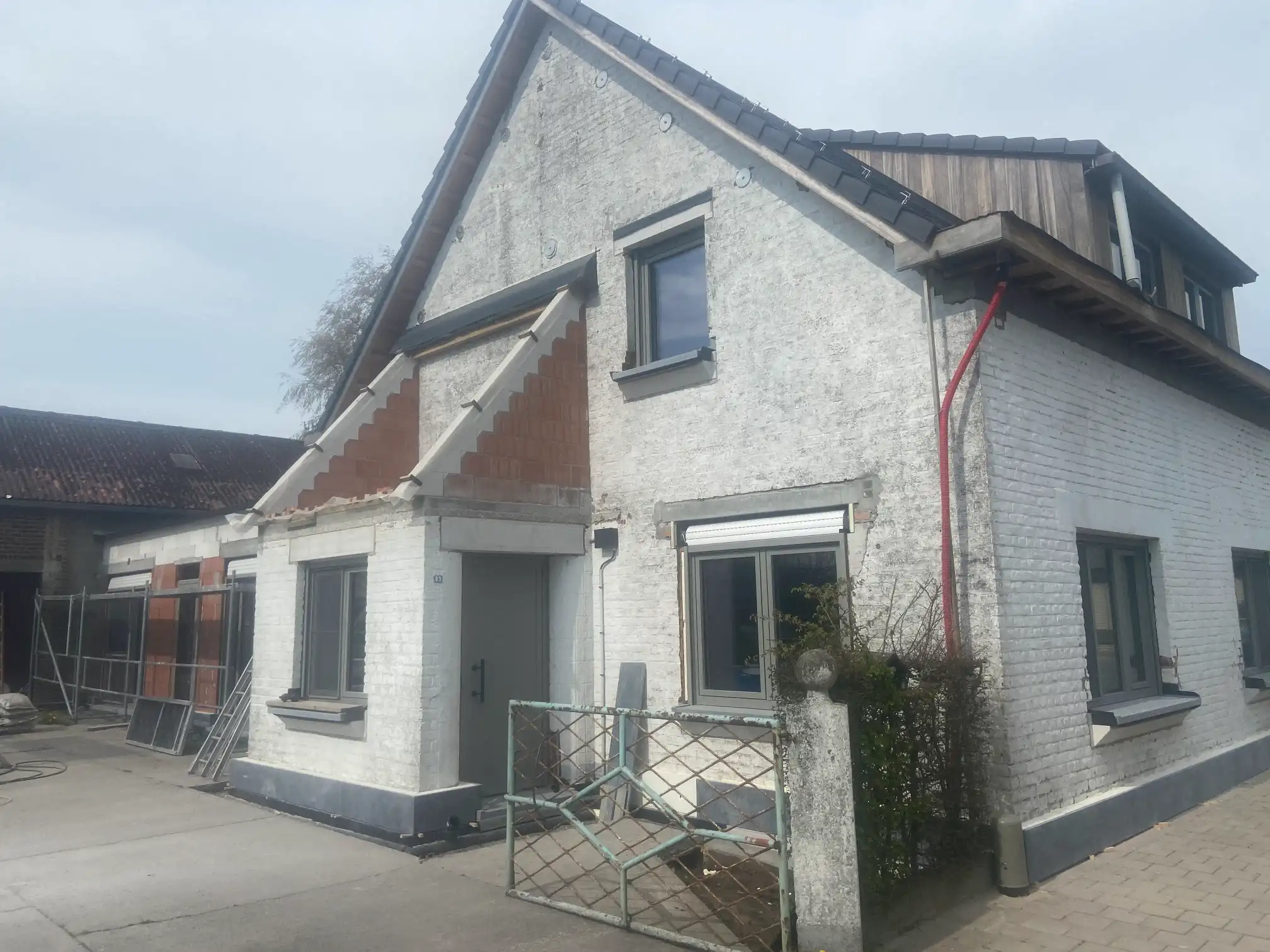 gevel zonder gevelbepleistering